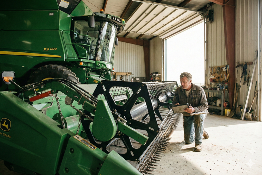 Checklist Pré-Safra: 5 Itens Obrigatórios na Revisão da sua Colheitadeira